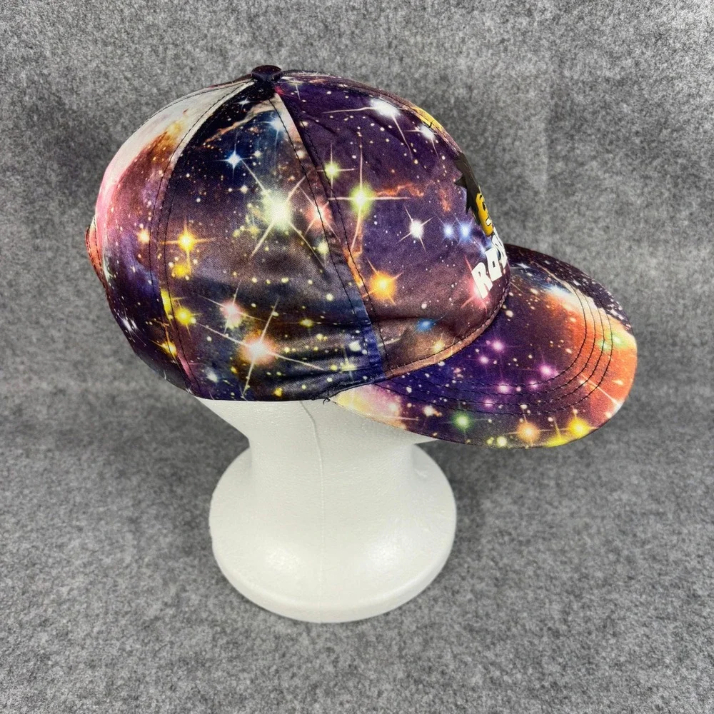 Roblox Boys Galaxy Space Print Snapback Baseball Cap Hat Adjustable OSFA Gamer